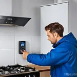 난방 보일러 관리 요령 - **Prompt 1: Routine Boiler Check-up**
    "A diligent adult, aged 35-45, wearing comfortable, modest...